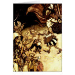 Antique Arthur Rackham warlocks goblins witches Greeting Cards