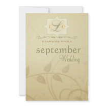 Antique Autumn Wisps - Fall Wedding Invitations
