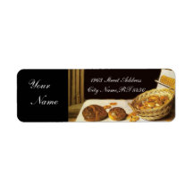 ANTIQUE  BAKER BAKERY BREAD SHOP CUSTOM RETURN ADDRESS LABEL