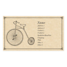 Antique Bicycle Business Cards