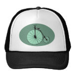 Antique bike design mesh hats