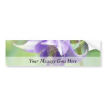 Antique Blue Aquilegia Blossom Bumper Stickers