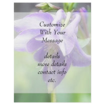 Antique Blue Aquilegia Blossom Full Color Flyer