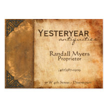 Antique Book Business Card Template