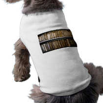Antique Books 17th Century Vellum Bindings Dog Tee Shirt