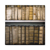 Antique Books 17th Century Vellum Bindings Fridge Magnet