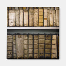Antique Books 17th Century Vellum Bindings Fridge Magnet