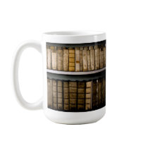 Antique Books 17th Century Vellum Bindings Mug
