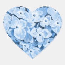 Antique Botanical Romantic Blue Hydrangea Sticker