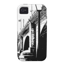 Antique Bridge in Pen and Ink Vibe iPhone 4 Case