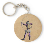 Antique British Costume 15th Century Bowman Keychain
