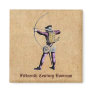 Antique British Costume 15th Century Bowman Magnet