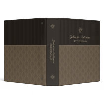 Antique Brown Damask binder