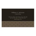 Antique Brown Damask business card