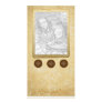 Antique Button Photo Template Photo Cards