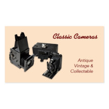 Antique cameras business card