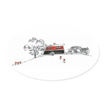 Antique Camper and Car