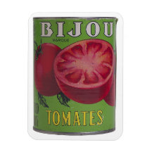 Antique Can Tomatos Photograph Premium Magnet