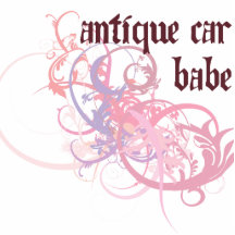 Antique Car Babe Cut Outs