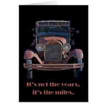 Antique Car Birthday Card