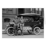 Antique Car Girls, 1920s Cards