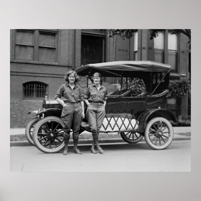 Antique Car Girls, 1920s Posters by Photoblog