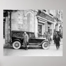Antique Car in Jerusalem, 1926 Poster