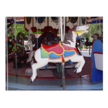 Antique Carousel Horse Post Cards