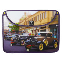 Antique Cars on Display at Country Club Plaza KC MacBook Pro Sleeve