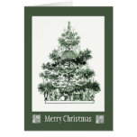 Antique Christmas Tree Card