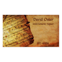 Antique Composition Business Cards