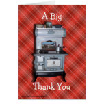 Antique Cookstove Thanks -customize any occasion Card