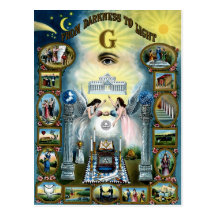 Antique Craft Freemasonry Masonic Hazen Post Cards