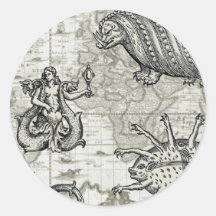 Antique Cryptozoology Sticker