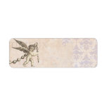 Antique Cupid with a Garland Vintage Return Address Label