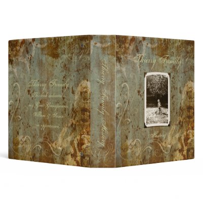 Antique Custom Photo Family History (1.5") Binder by FamilyTreed