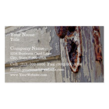 Antique door and door handle in farmers home business cards