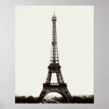 Antique Eiffel Tower Poster