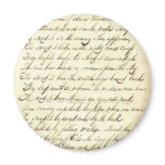 Antique Ephemera Cursive Calligraphy Script Poetry Magnets