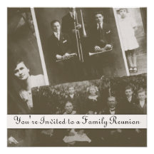 Antique Family Reunion Generic Invitations