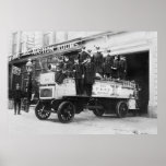 Antique Fire Truck, 1910s Print