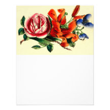 Antique Floral Design Custom Invite