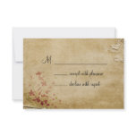 Antique Flowers RSVP Invitation