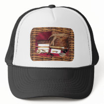 Antique Fly Fishing Equipment Mesh Hat