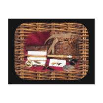 Antique Fly Fishing Equipment Post Card