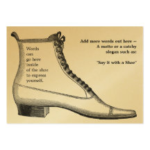 Antique Footwear Business Card Template