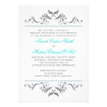 Antique Garden Border Tiffany Custom Announcement