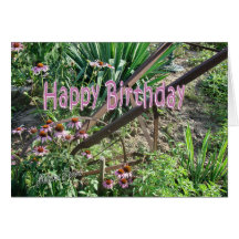 antique garden cultivator -personalize cards