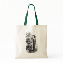 Antique Gardner Florist Gardening Engraving Tote Bag