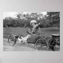 Antique Go Cart, early 1900s Poster